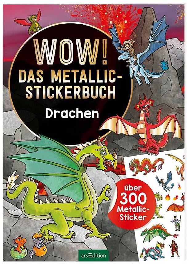 Vedes Wow! Das Metallic-Stickerbuch - Drache 133699