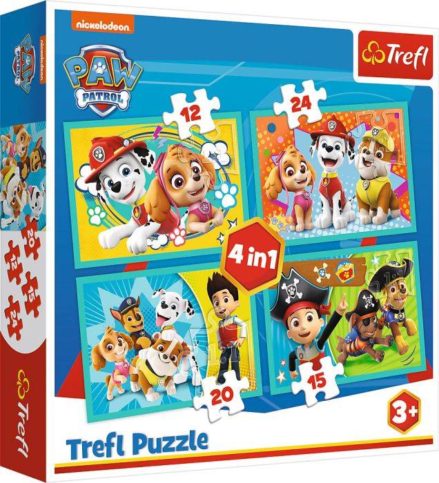 Vedes 4 in 1 Puzzle # Paw Patrol 34346