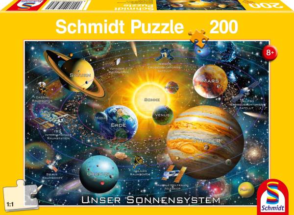 Schmidt Spiele Schmidt Spiele Puzzle Unser Sonnensystem, 200 Teile 56308