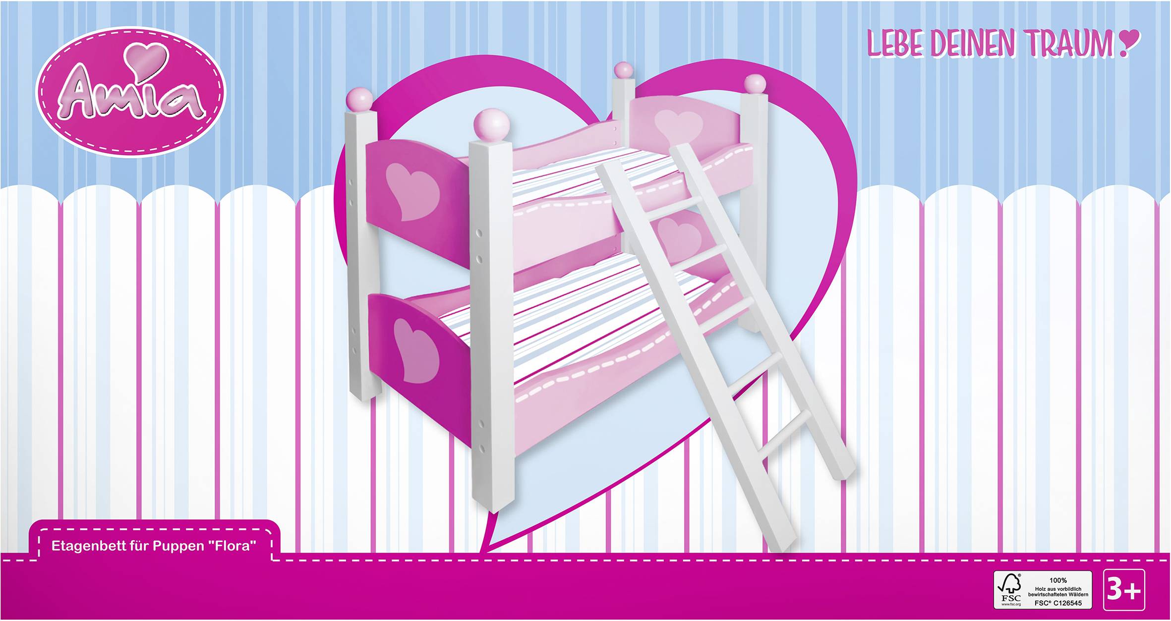 Amia Etagenbett ''Flora'', aus Holz 46704410