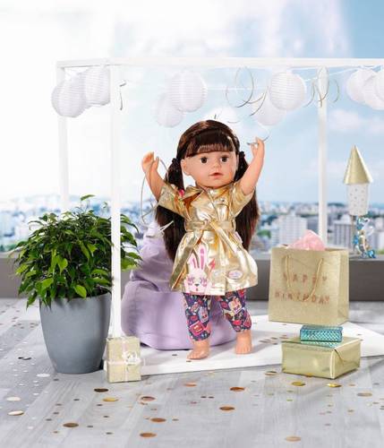Zapf 830802 BABY born Happy Birthday Mantel 43cm 830802