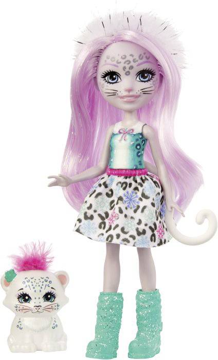 Mattel Mattel GJX42 Enchtanimals Sybill Snow Leopard & Flake GJX42