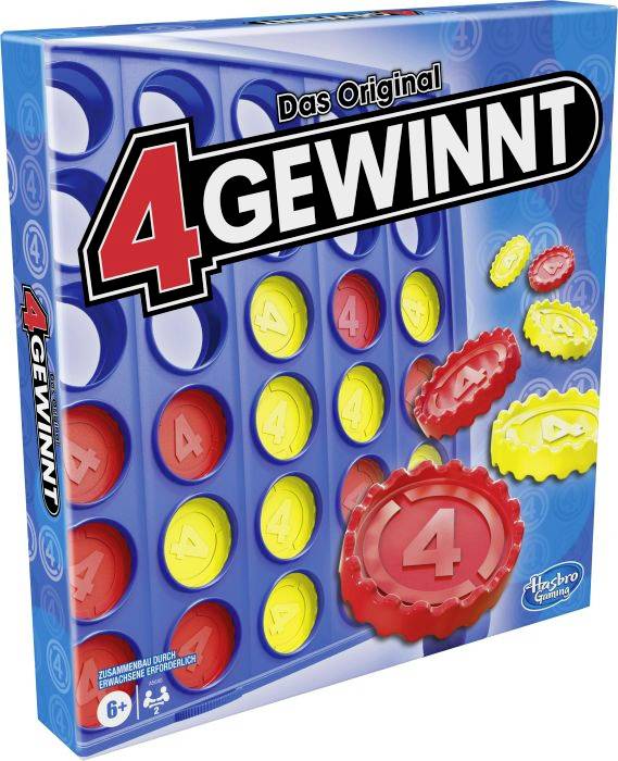 Hasbro A5640594 4 gewinnt, Strategiespiel für 2 Spieler, 4 gewinnt Rasterwand, A5640594