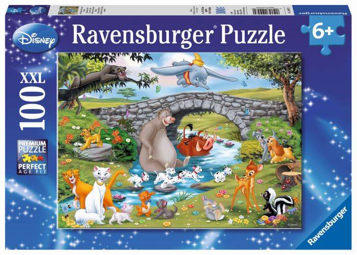 Ravensburger 10947 Puzzle Die Familie der Animal Friends 100 Teile 10947
