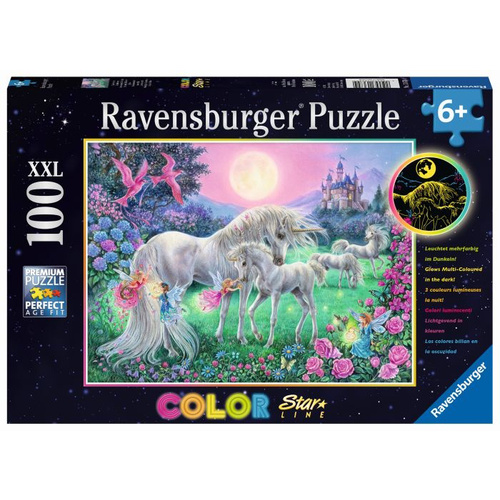 Ravensburger 13670 Puzzle Einhörner im Mondschein 100 Teile 13670