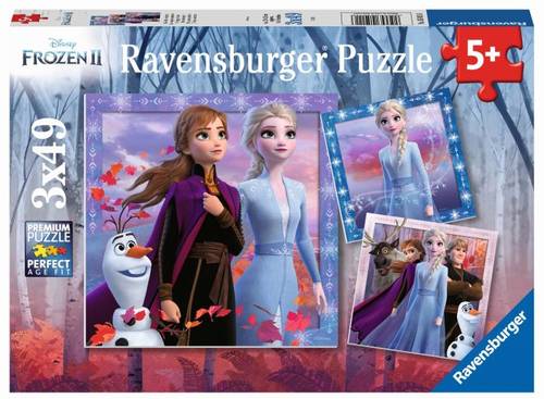 Ravensburger 05011 Puzzle: Disney Die Eiskönigin 2 Die Reise beginnt 3 x 49 Te 5011