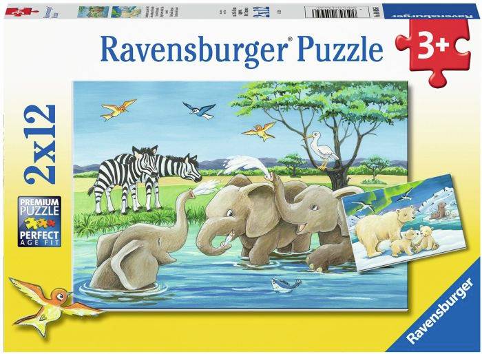 Ravensburger Ravensburger 05095 Puzzle Tierkinder aus aller Welt 24 Teile 5095