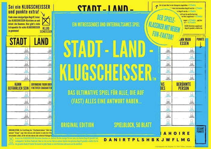 KYL43030 Spielblock - Klugscheisser