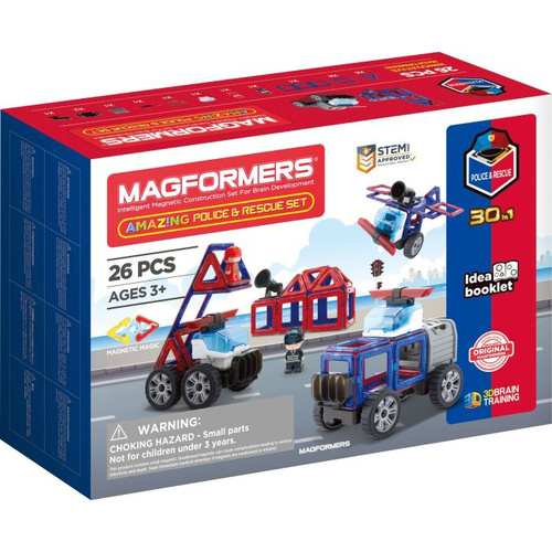 Magformers Amazing Police & Rescue Set 26 Teile 278-58