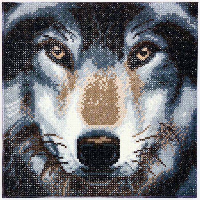 Vedes Crystal Art Wolf 30x30cm CAK-A91M