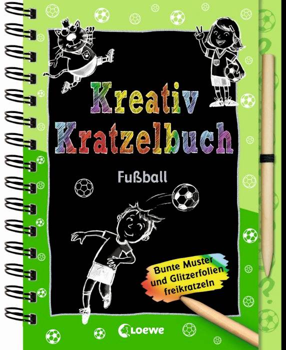 Kreativ-Kratzelbuch: Fußball