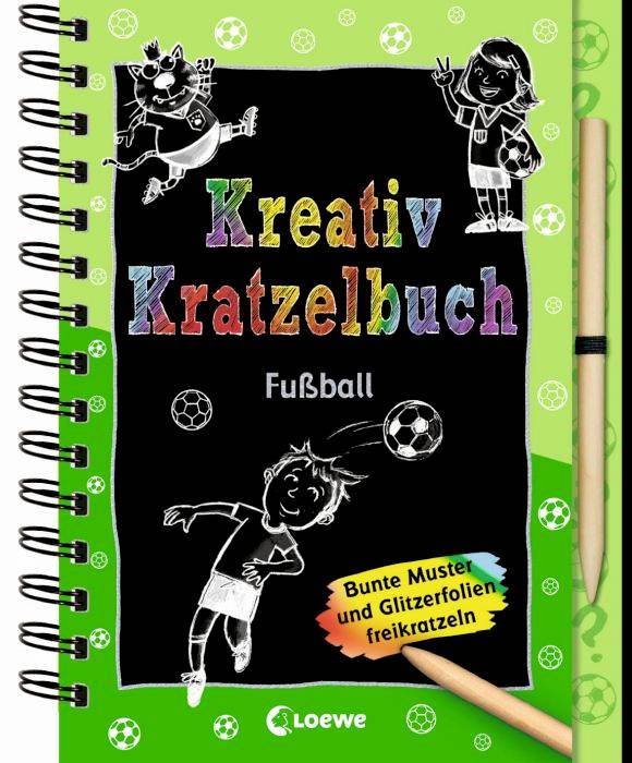 Kreativ-Kratzelbuch: Fußball
