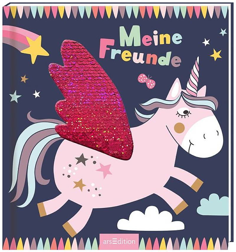 Meine Freunde - Einhorn (Wendepaille)