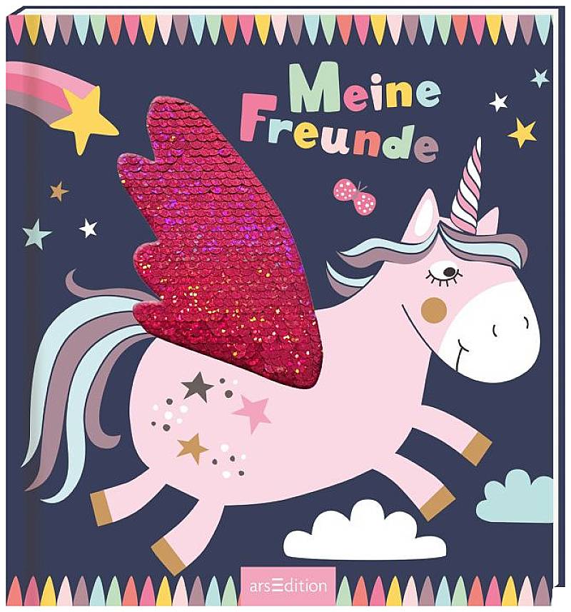 Meine Freunde - Einhorn (Wendepaille)