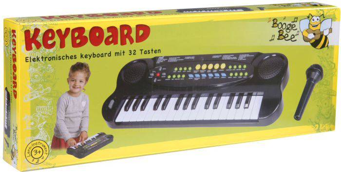 Boogie Bee Elektronisches Keyboard mit Mikrofon Keyboard