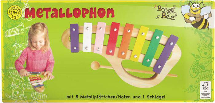 BGB Metallophon Holz mit 8 Noten