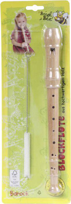 Blockflöte Boogie Bee Blockflöte Holz Barock, 32 cm