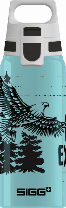 Vedes SIGG BRAVE EAGLE 0.6L Trinkflasche ALU mit WMB ONE TOP, BPA frei, Auslaufsich Trinkflasche 600ml