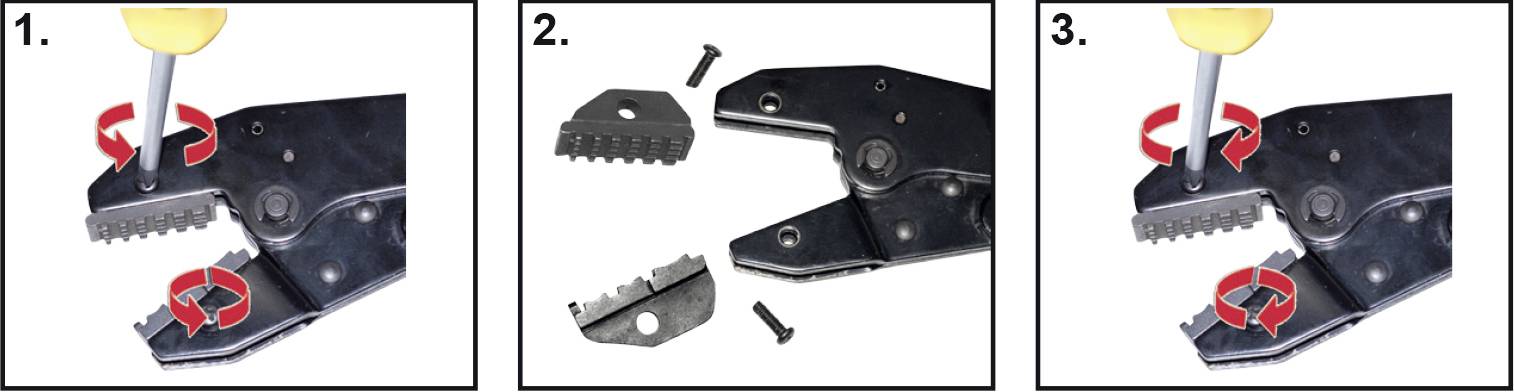 Maxtrack SW 17L SW 17L Crimp-Set Aderendhülsen, Steckverbinder, Kabelverbinder 0.5 bis 16mm² Inkl. auswechselbarer Crimpeinsätzen