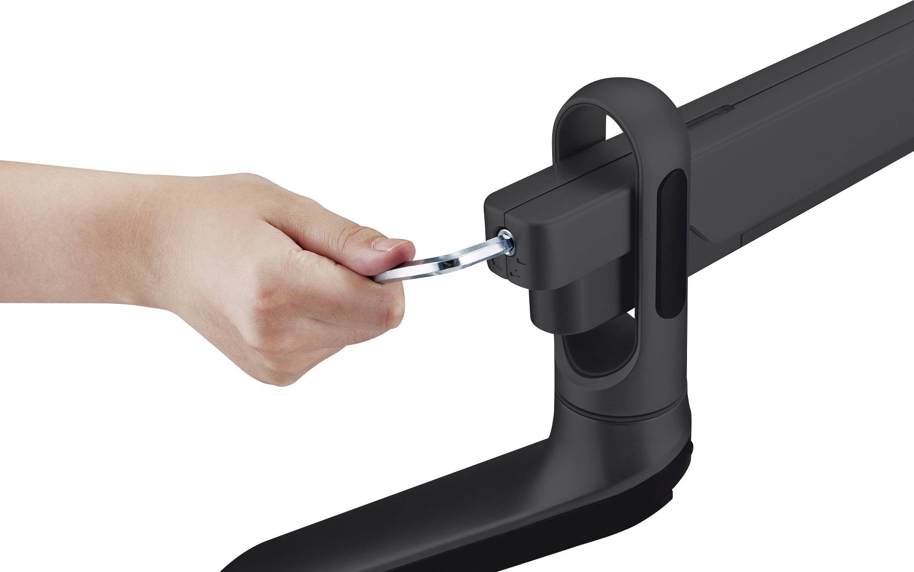 My Wall HL 22-2L 1fach Monitor-Tischhalterung 43,2cm (17") - 81,3cm (32") Schwarz Neigbar, Drehbar