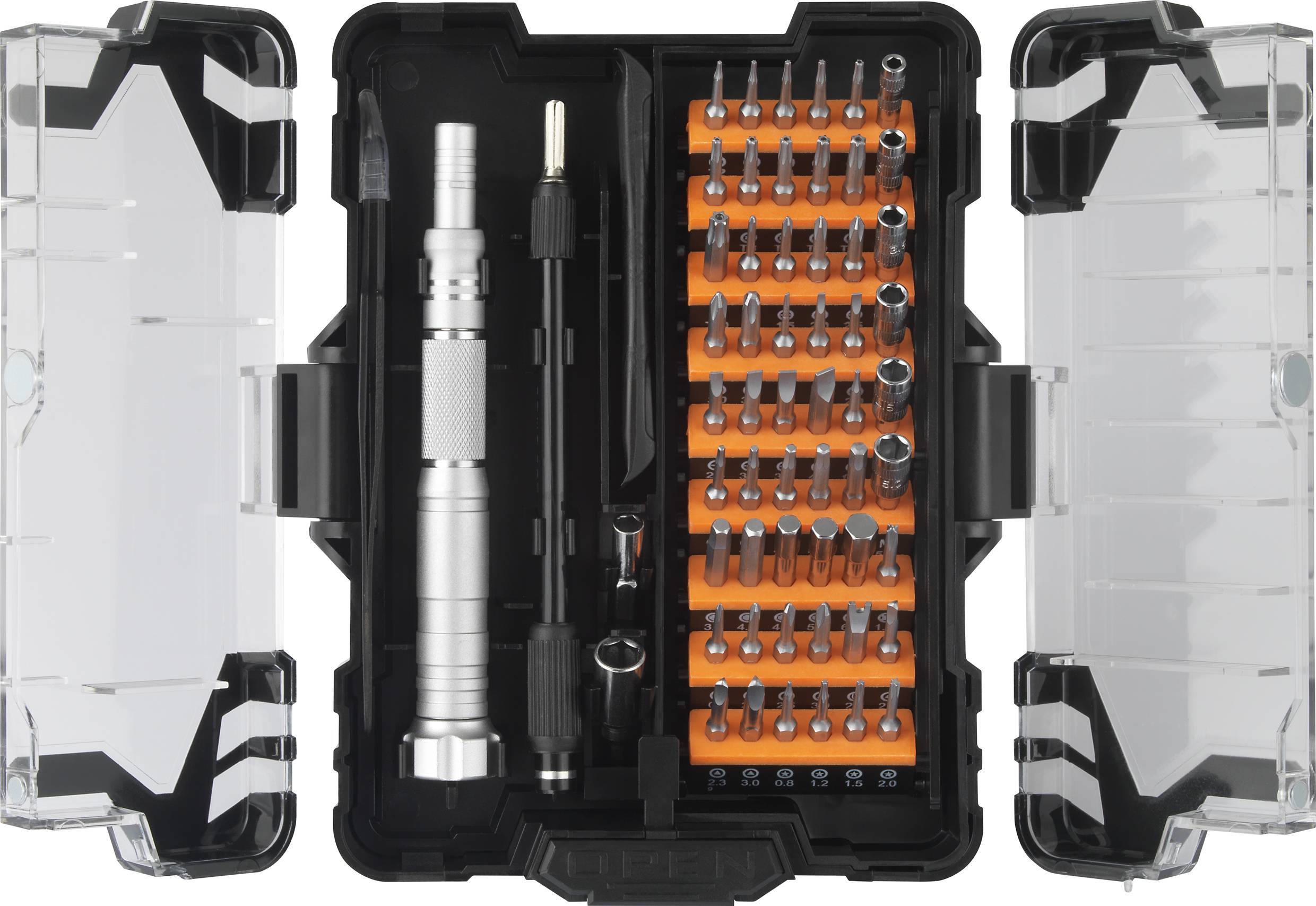 TOOLCRAFT Werkstatt, Elektronik- u. Feinmechanik Bit-Schraubendreher 62teilig