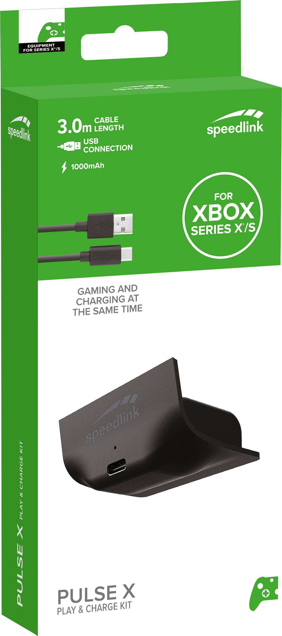 SpeedLink PULSE X Play & Charge Kit Controller-Ladestation Xbox Series, Xbox One S, Xbox Series X