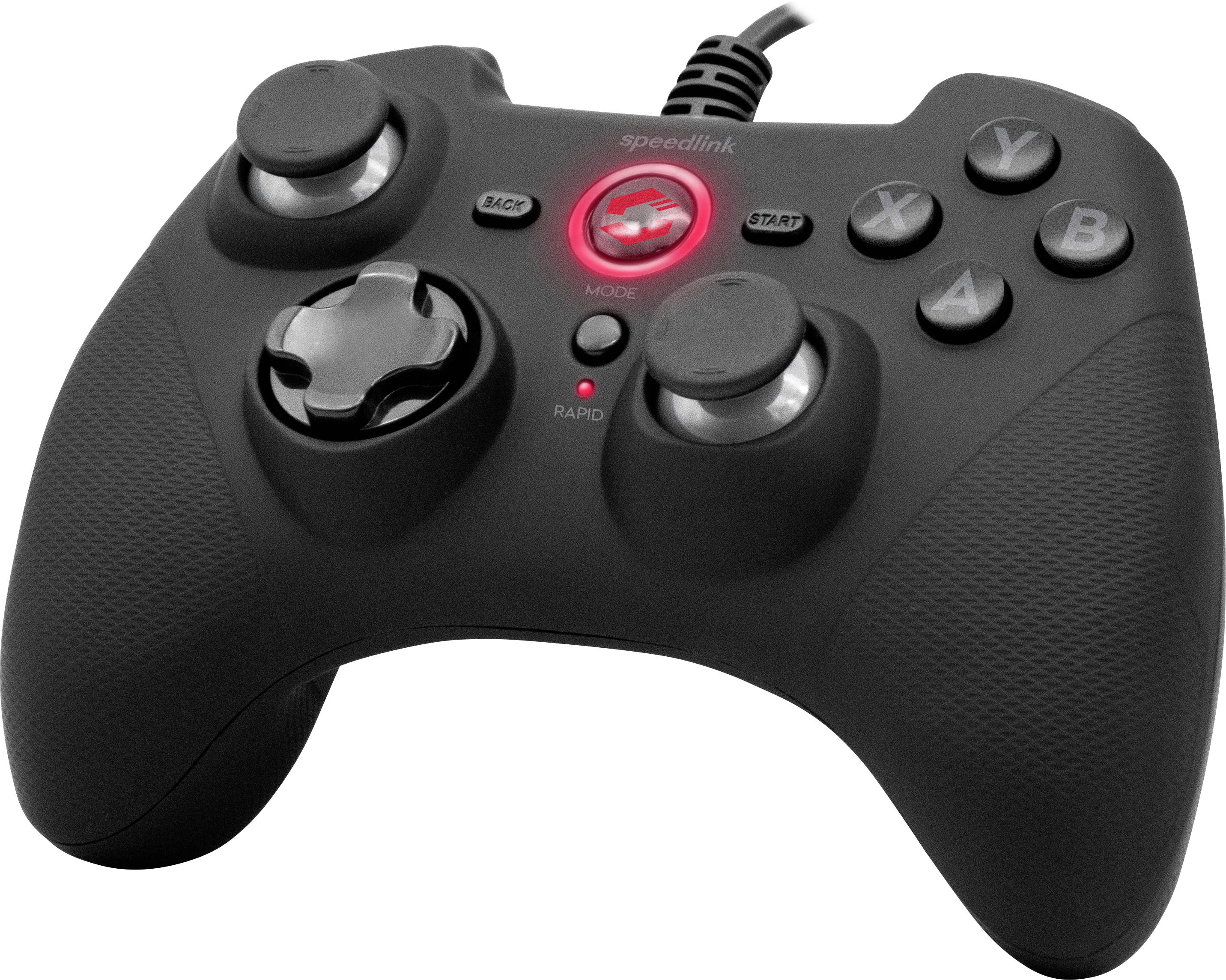 SpeedLink RAIT Gamepad PC, PlayStation 3, Nintendo Switch Schwarz