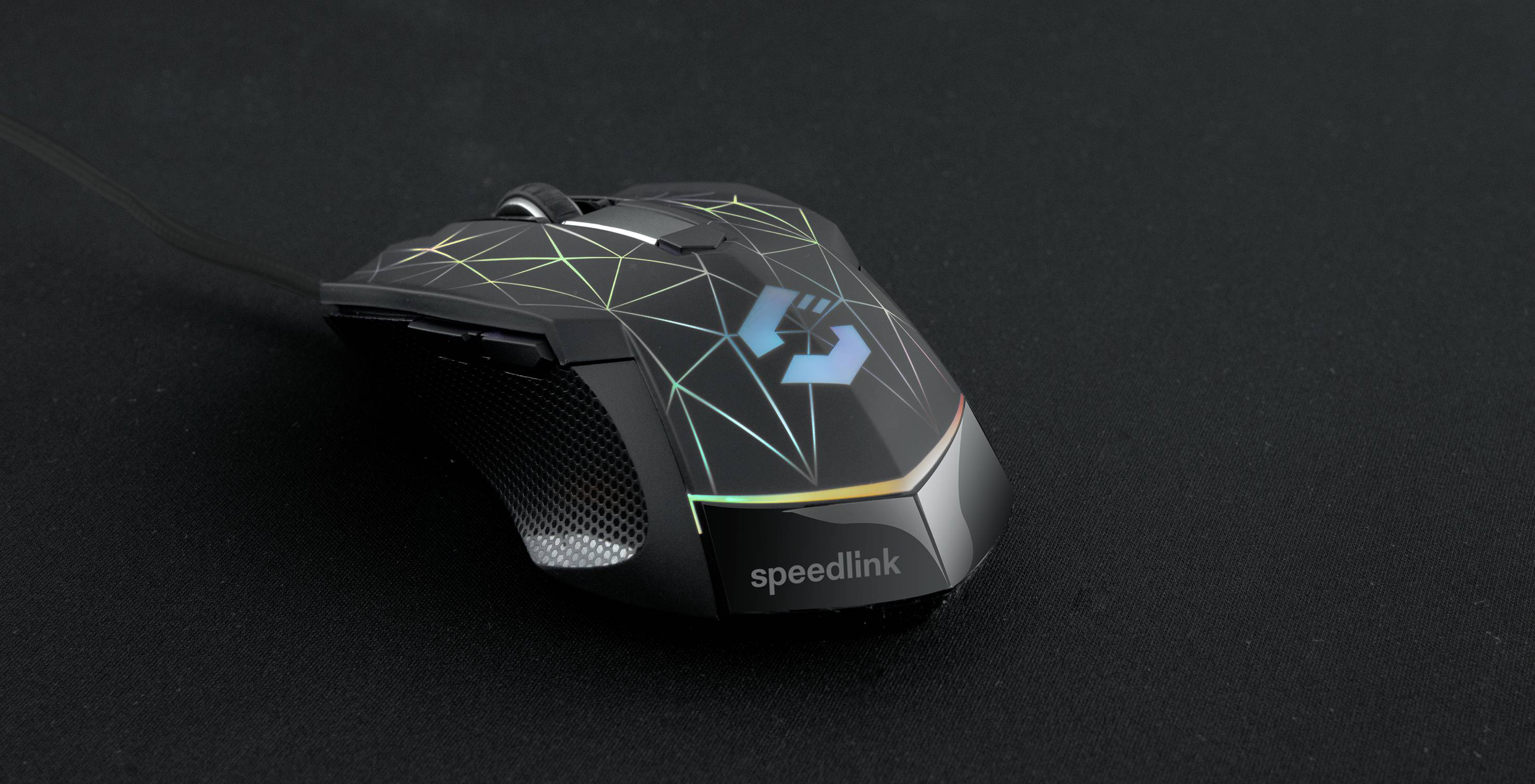 SpeedLink RETICOS RGB Gaming-Maus USB Schwarz 6 Tasten 5000 dpi Beleuchtet