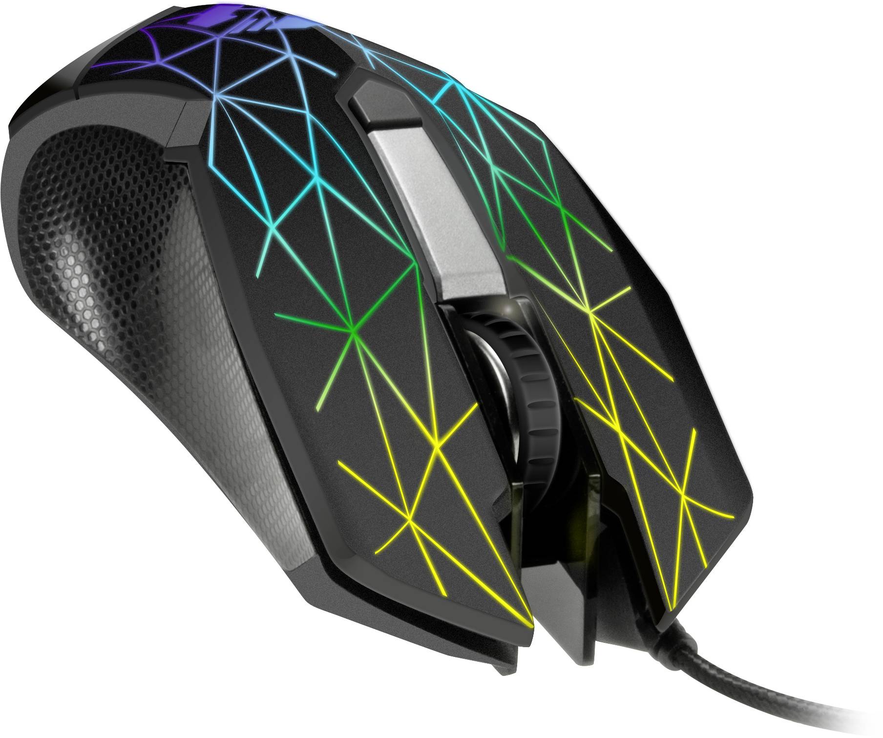 SpeedLink RETICOS RGB Gaming-Maus USB Schwarz 6 Tasten 5000 dpi Beleuchtet