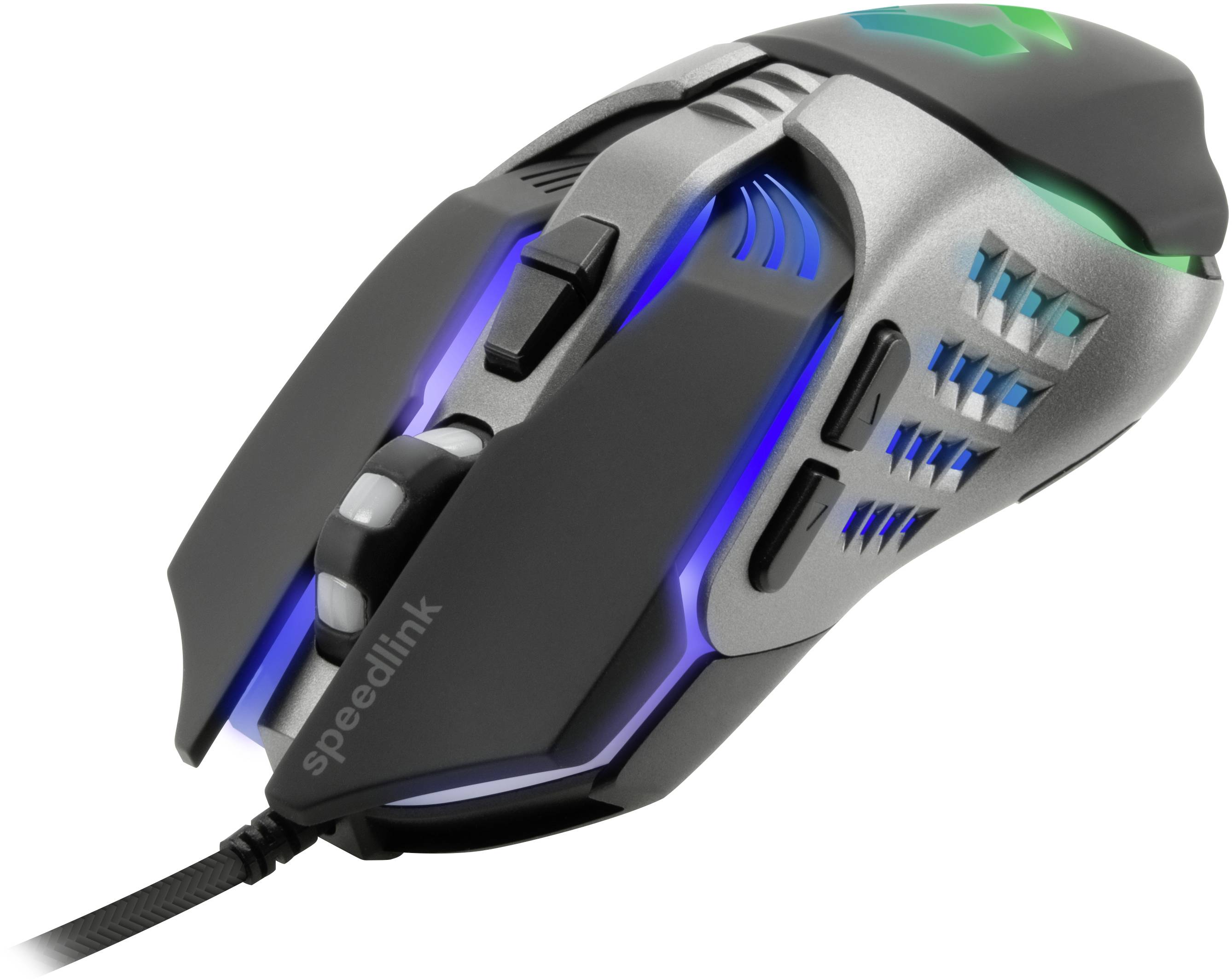 SpeedLink TYALO Gaming-Maus USB Optisch Schwarz 5 Tasten 1200 dpi, 1600 dpi, 2400 dpi, 3200 dpi Beleuchtet