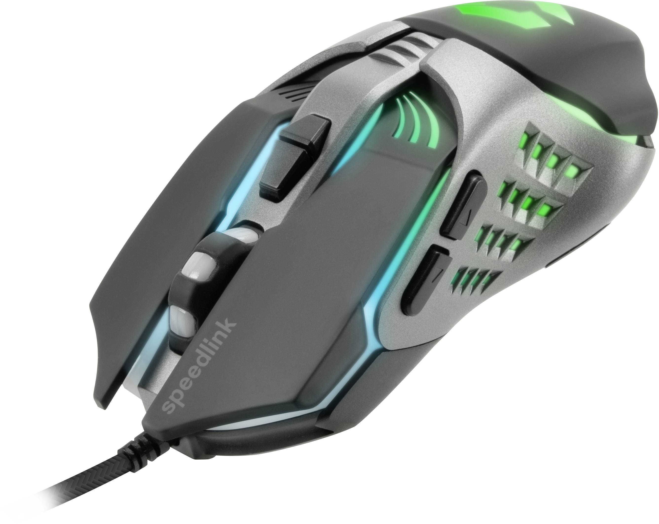 SpeedLink TYALO Gaming-Maus USB Optisch Schwarz 5 Tasten 1200 dpi, 1600 dpi, 2400 dpi, 3200 dpi Beleuchtet