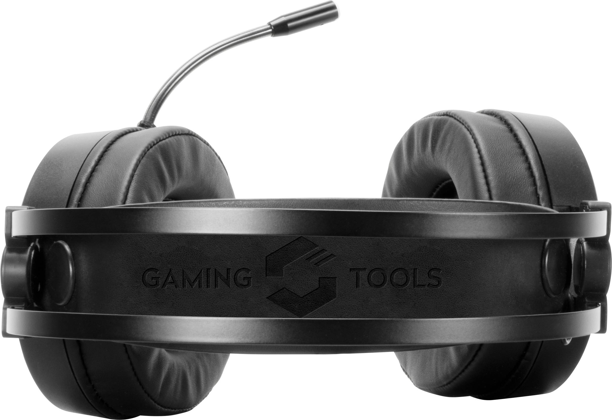 SpeedLink QUYRE RGB 7.1 Over Ear Headset kabelgebunden 7.1 Surround Schwarz Lautstärkeregelung, Mikrofon-Stummschaltung, Vibrationsfunktion Gaming