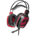 SpeedLink DRAZE Gaming Over Ear Headset kabelgebunden Stereo Schwarz/Rot Fernbedienung, Lautstärkeregelung