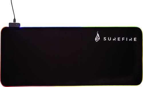 Surefire Gaming Silent Flight RGB-680 Gaming-Mauspad Beleuchtet Schwarz (B x H x T) 680 x 3 x 280mm