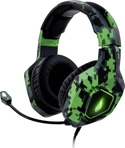 Surefire Gaming Skirmish Gaming Headset 3.5mm Klinke Stereo, schnurgebunden Over Ear Camouflage Grü