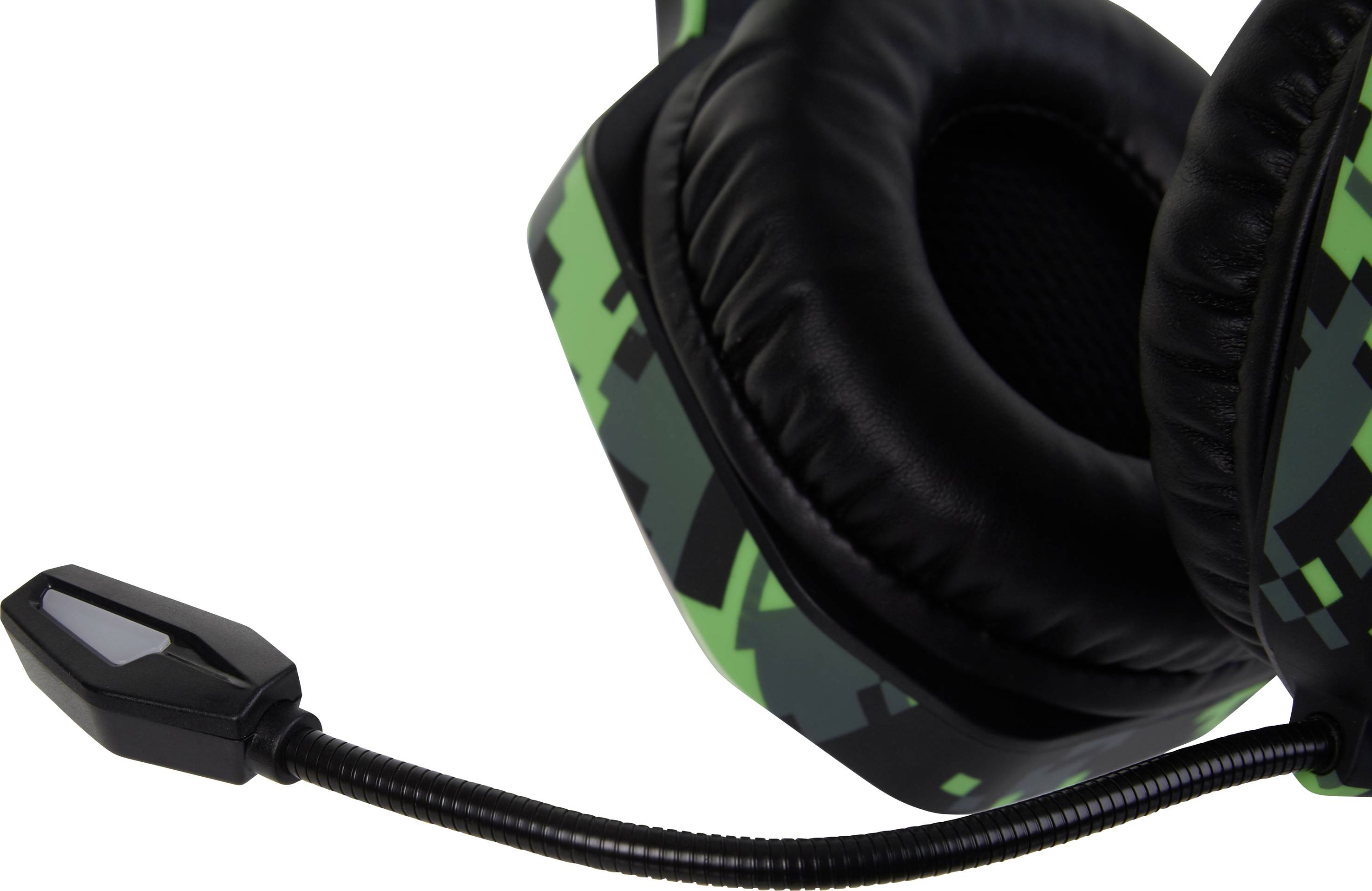 Surefire Gaming Skirmish Over Ear Headset kabelgebunden Stereo Camouflage Grün Mikrofon-Stummschaltung, Lautstärkeregelung Gaming