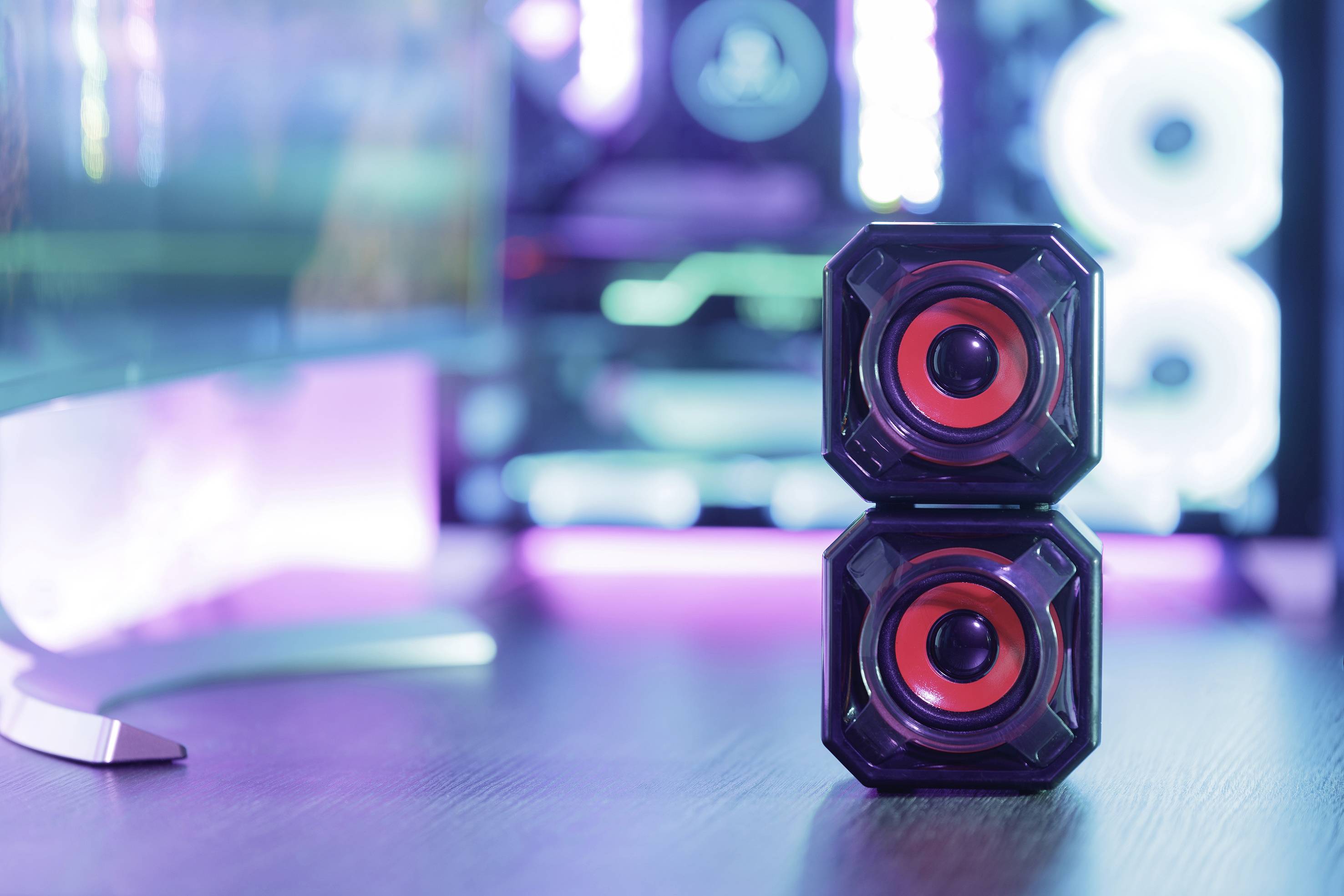 Surefire Gaming Gator Eye 2.0 PC-Lautsprecher Kabelgebunden, USB 5 W Schwarz/Rot