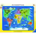 Ravensburger 06641 Rahmepuzzle Weltkarte mit Tieren 30 Teile 6641 Ravensburger 06641 Rahmepuzzle Weltkarte mit Tieren 30 Teile 6641