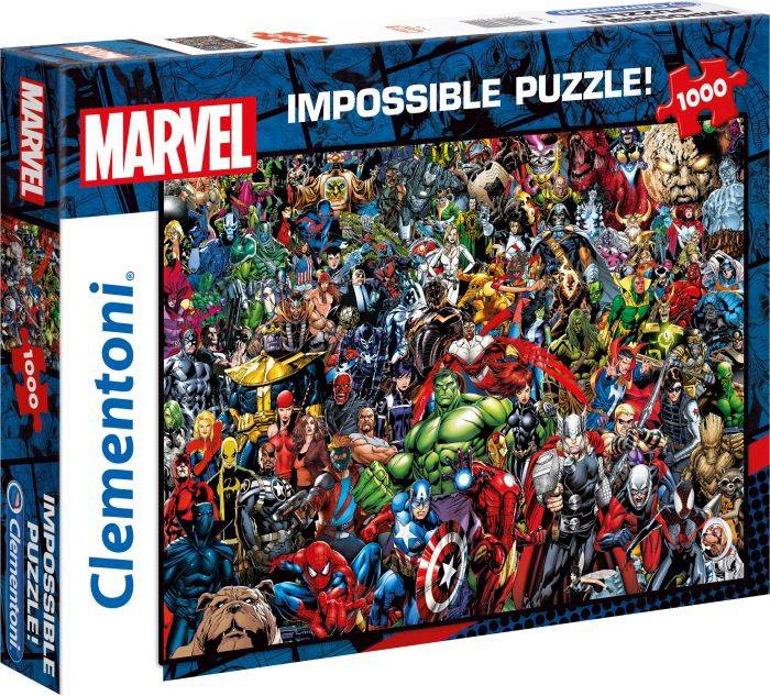 Pz. Marvel Impossible Puzzle 1000 Teil 39411.1 Clementoni Puzzle Impossible 1000 Teile 1 St.