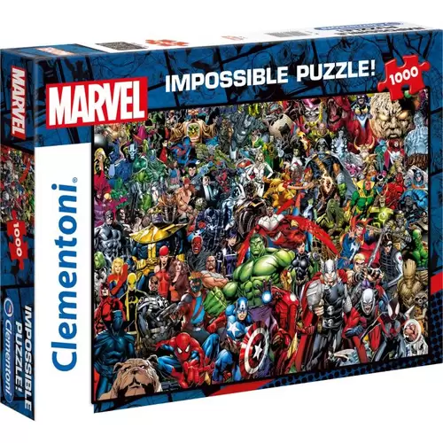 Pz. Marvel Impossible Puzzle 1000 Teil 39411.1 Clementoni Puzzle Impossible 1000 Teile 1 St. Pz. Marvel Impossible Puzzle 1000 Teil 39411.1 Clementoni Puzzle Impossible 1000 Teile 1 St.