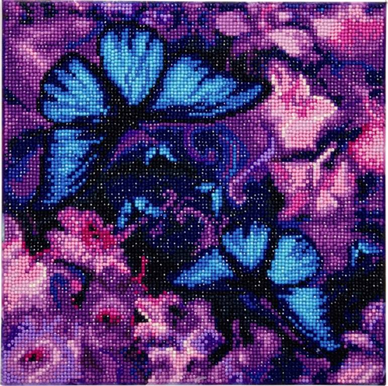 Vedes Crystal Art Leinwand Schmetterlinge 30x30cm CAK-AM1
