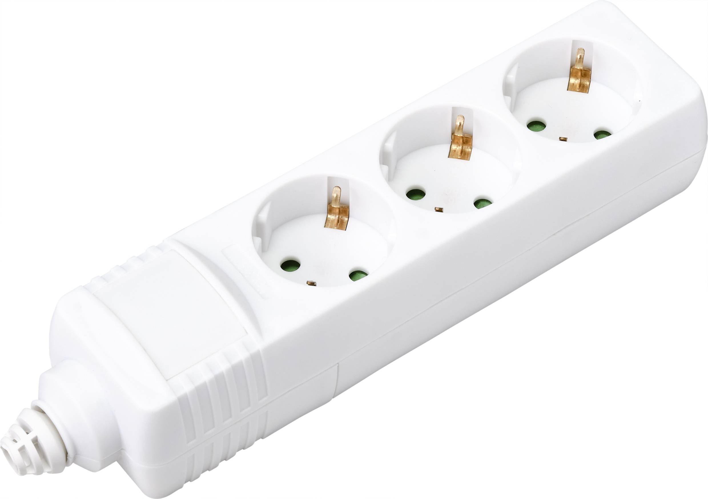 Sygonix BT-2372208 Steckdosenleiste 3fach Weiß 1St.