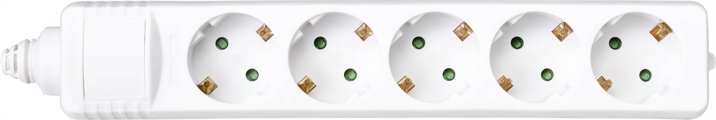 Sygonix SY-4744418 Steckdosenleiste 5fach Weiß 1St.