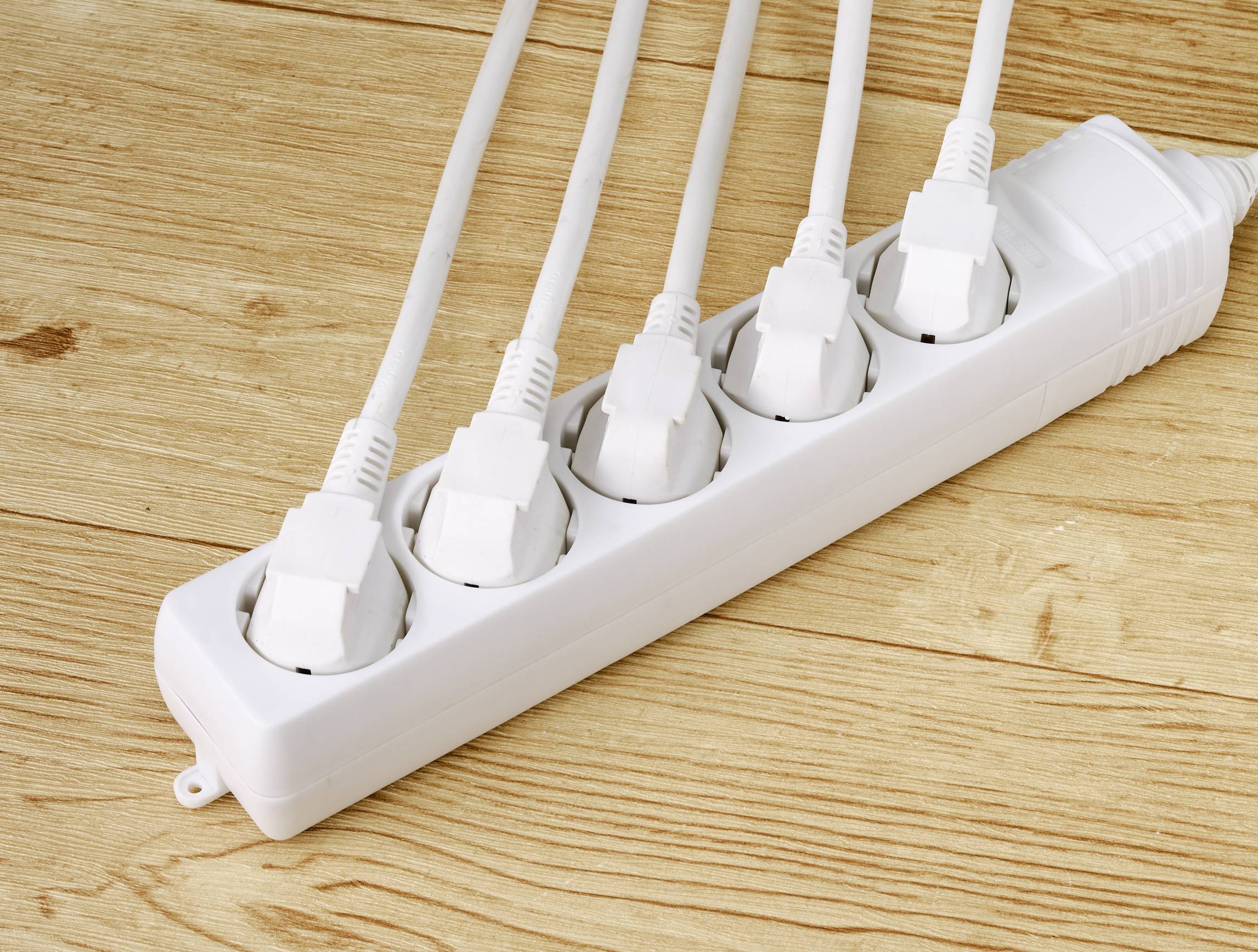 Sygonix SY-4744418 Steckdosenleiste 5fach Weiß 1St.