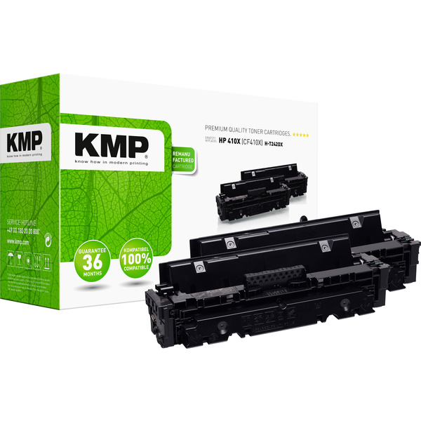 KMP H-T242XD Toner 2er-Pack ersetzt HP HP 410X (CF410X) Schwarz Kompatibel Toner 2er-Pack