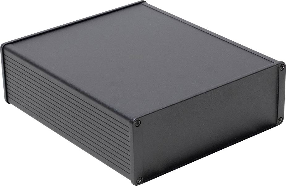Hammond Electronics 1457U2201EBK Universal-Gehäuse 220 x 165 x 55 Aluminium Schwarz 1St.