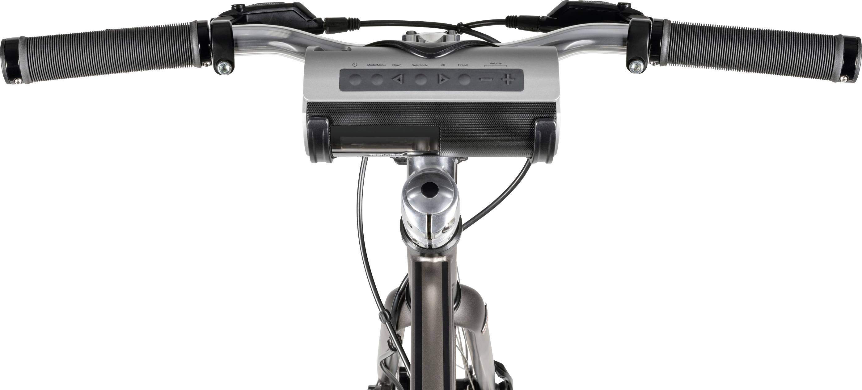 TechniSat DIGITRADIO Bike 1 Taschenradio DAB+, DAB, UKW Bluetooth® wasserdicht, spritzwassergeschützt, wiederaufladbar Schwarz