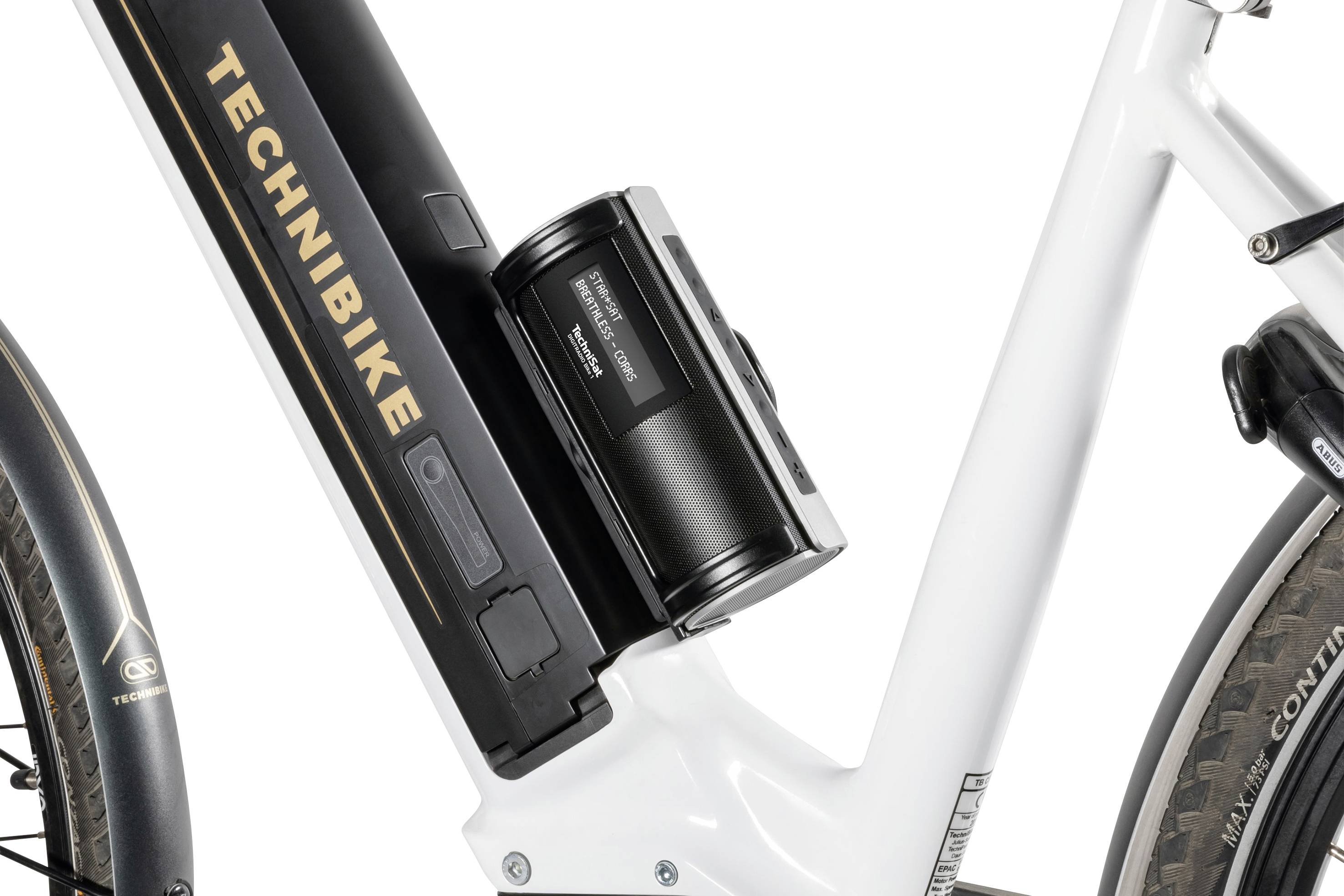 TechniSat DIGITRADIO Bike 1 Taschenradio DAB+, DAB, UKW Bluetooth® wasserdicht, spritzwassergeschützt, wiederaufladbar Schwarz