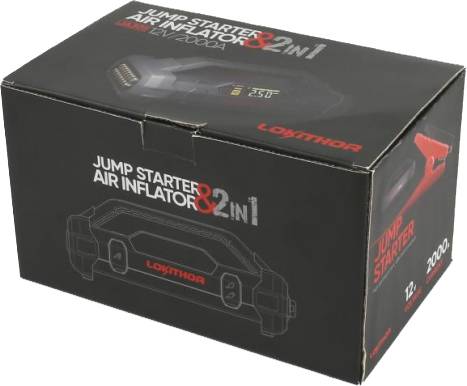 Schnellstartsystem Lokithor GRPJST002 Starthilfestrom (12 V)=1000 A Arbeitsleuchte, Kompressor, Lade- und Aufbewahrungsstation, Ladezustandsanzeige