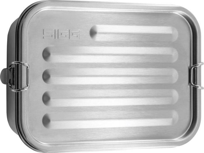 Vedes SIGG Edelstahl Lunch Box incl. Trenner aus Edelstahl, kein Kunststoff enthalte 8733.40